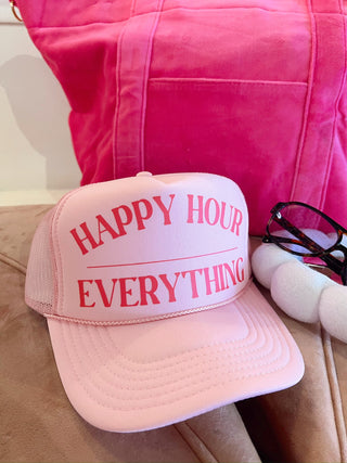 Happy Hour / Everything Trucker Hat by KenzKustomz
