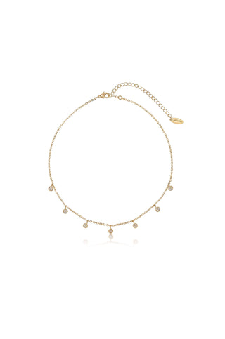 Simplistic Crystal Lariat Necklace Set by Ettika