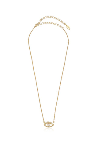 All Knowing Eye Crystal Necklace by Ettika