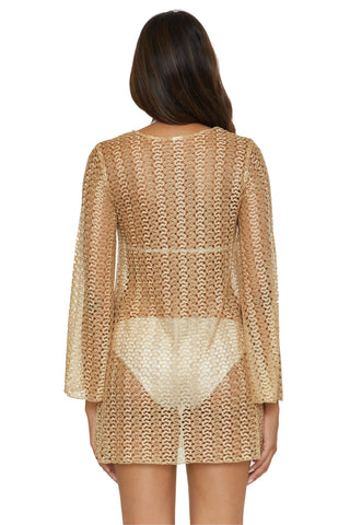 GOLDEN CROCHET TUNIC by Becca