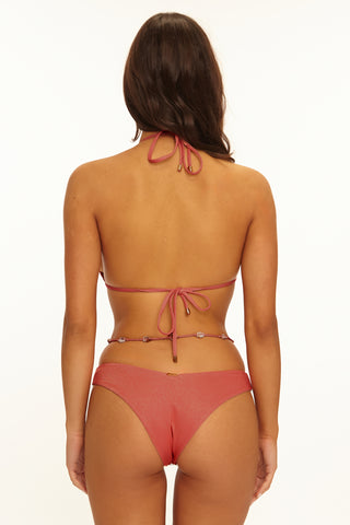 Brielle Triangle Top - Coral