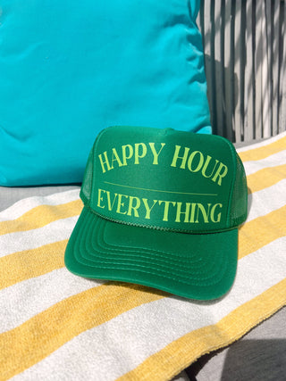 Happy Hour / Everything Trucker Hat by KenzKustomz