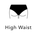 Killer Curves Bottoms Category with icon showing the high waist silhouette