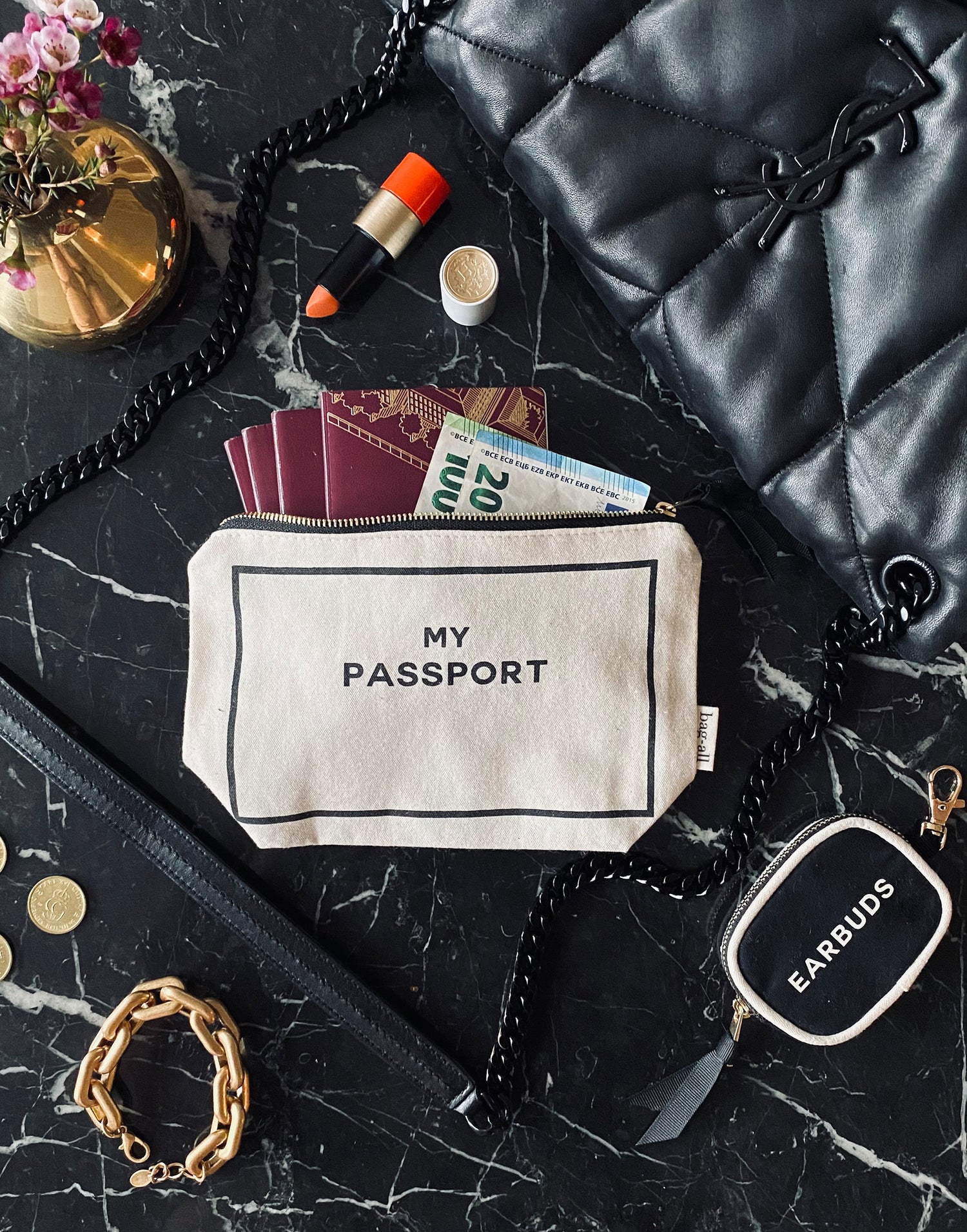 My Passport Case in Natural by Bag-all - Product View