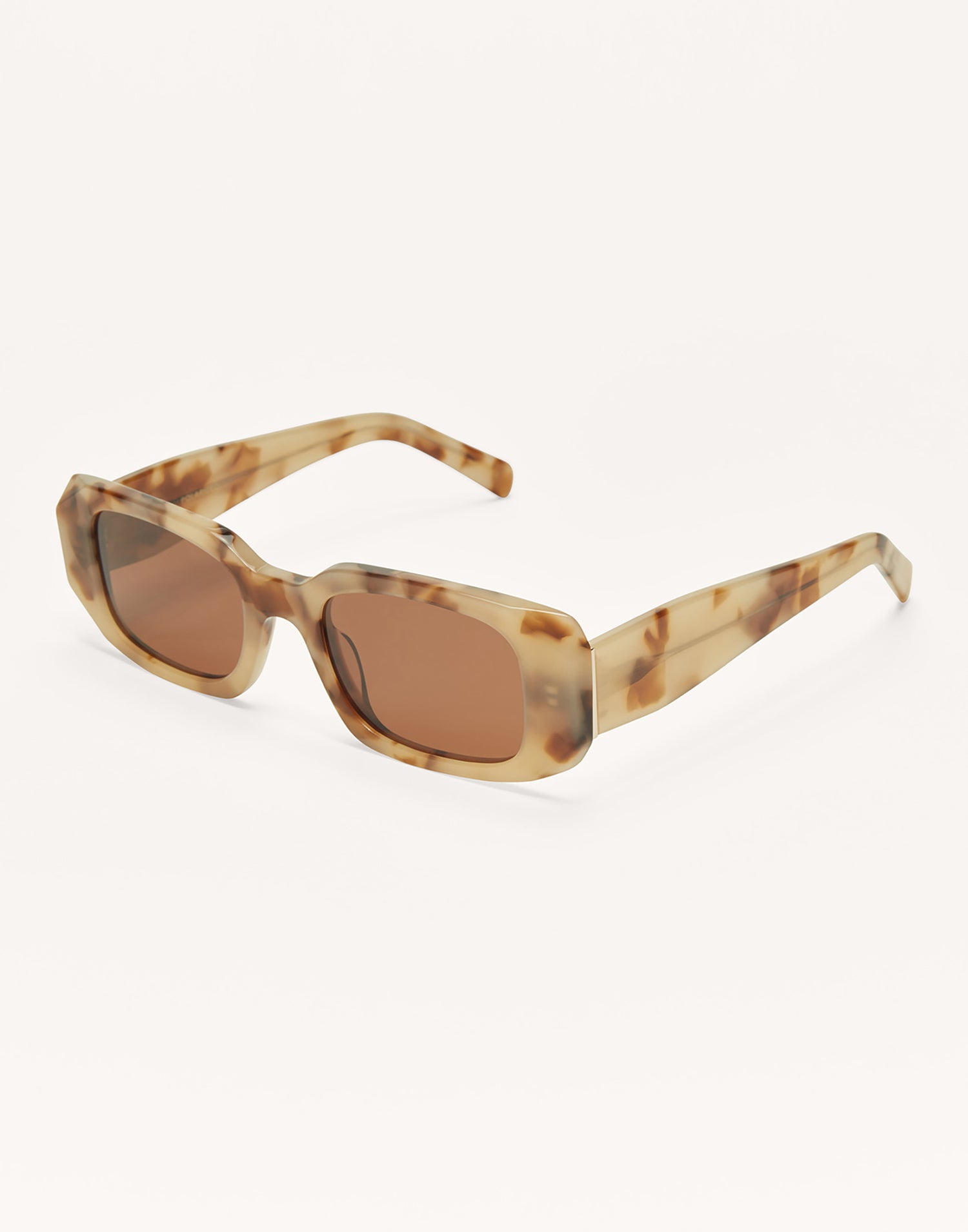Off Duty Sunglasses by Z Supply in Blonde Tort - Angled View