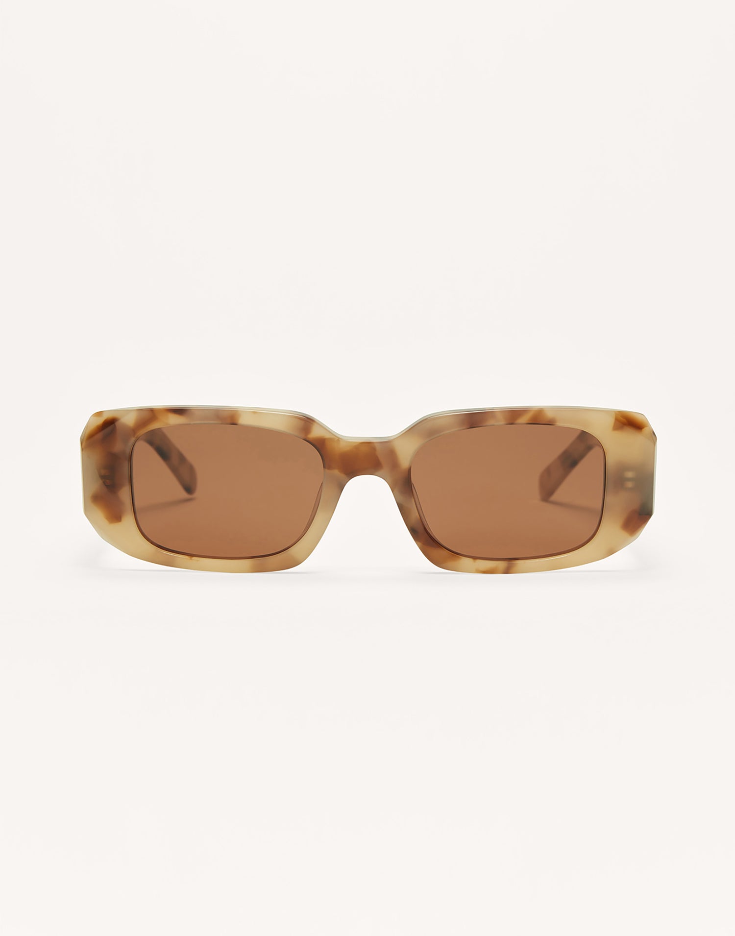 Off Duty Sunglasses by Z Supply in Blonde Tort - Front View