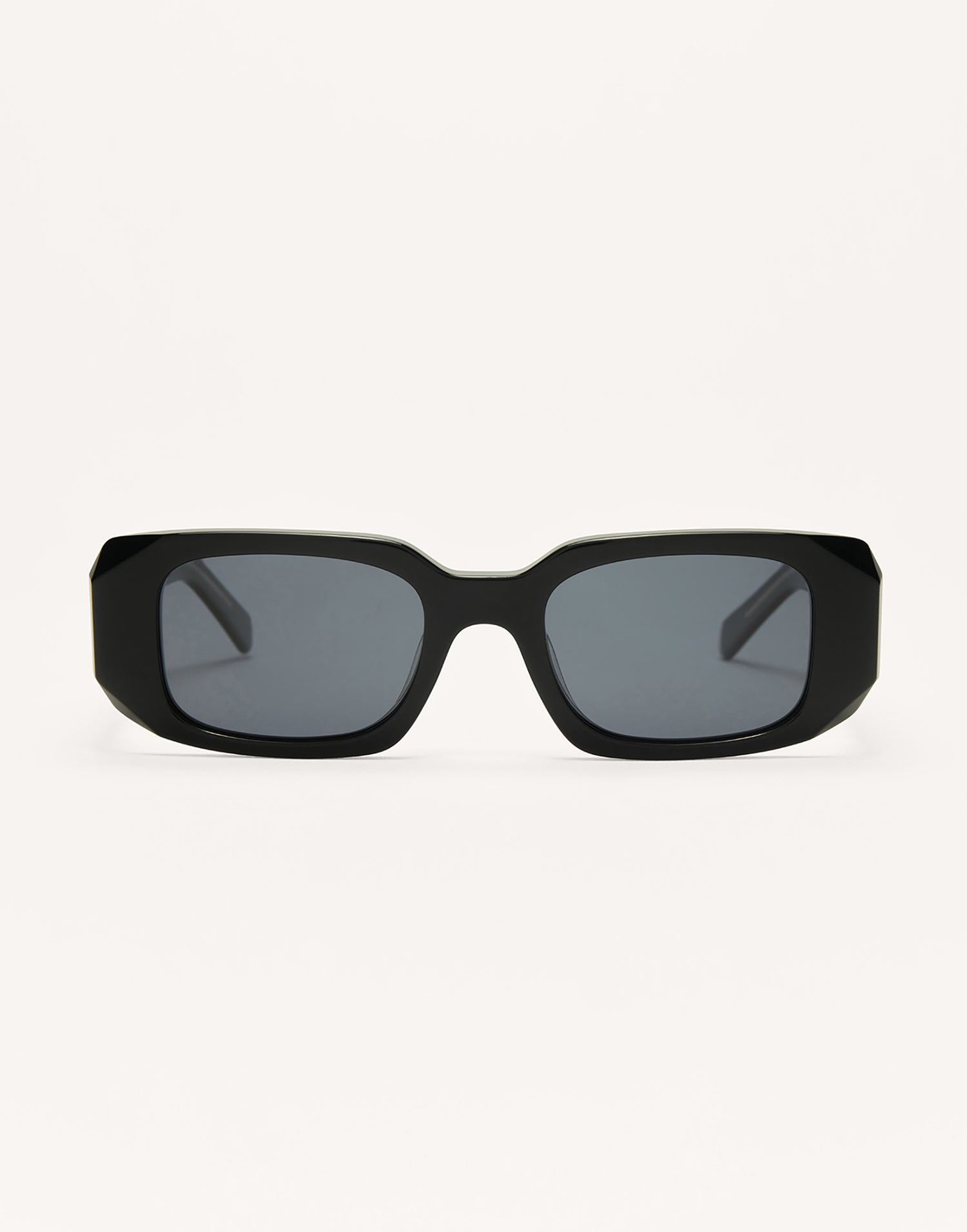 Off Duty Sunglasses by Z Supply in Polished Black - Front View