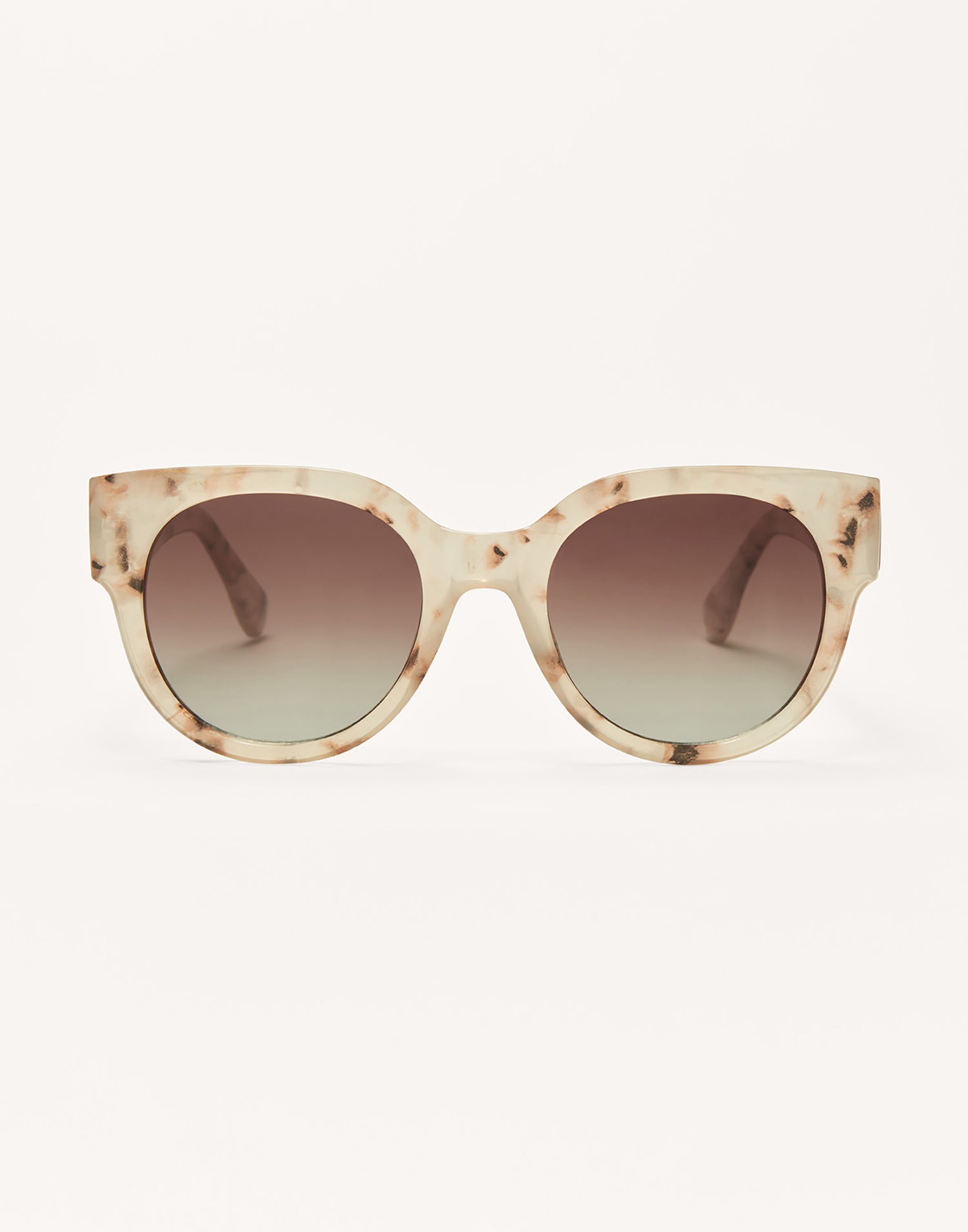 Lunch Date Sunglasses by Z Supply in Warm Sands - Front View