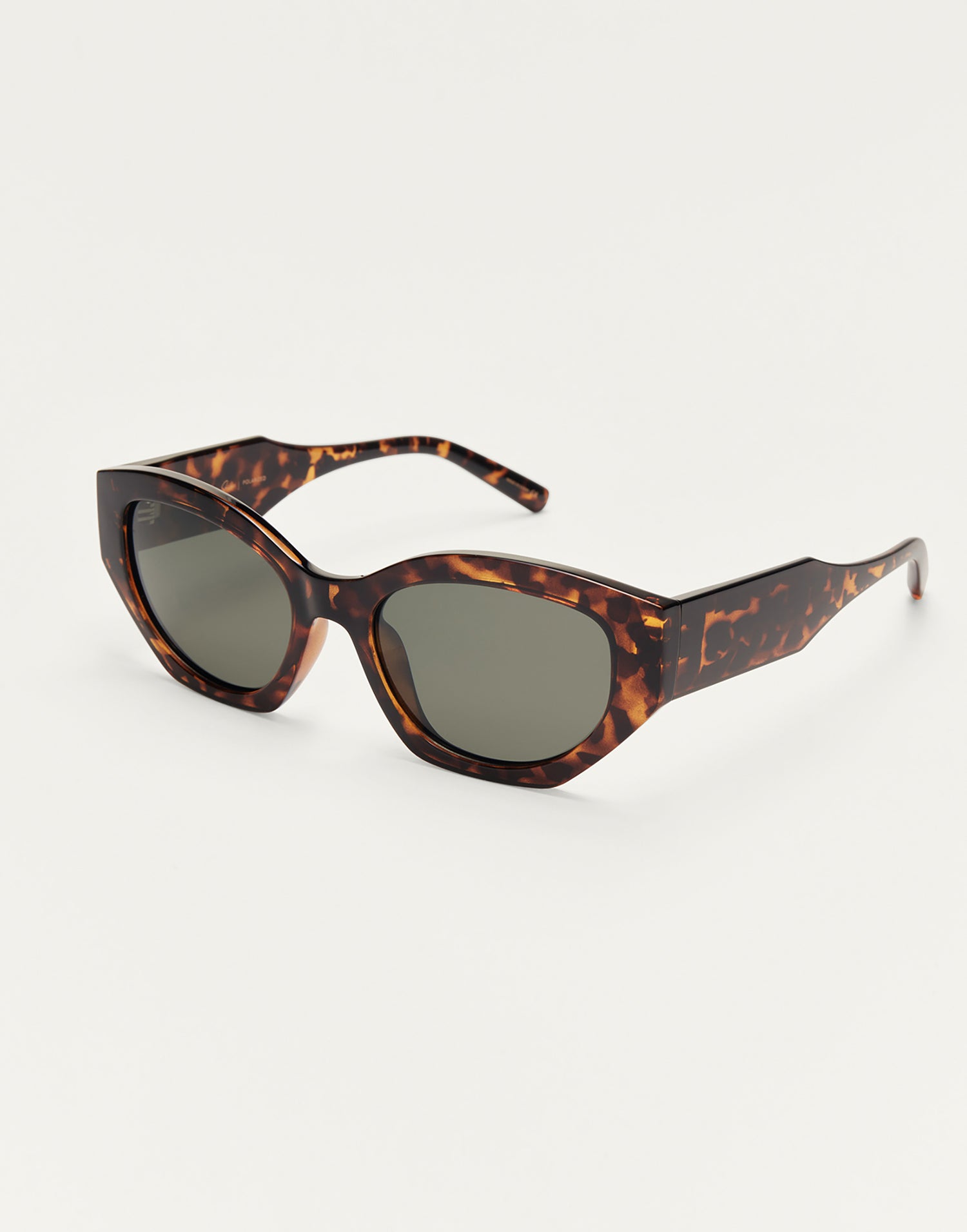 Love Sick Sunglasses by Z Supply in Dark Tort - Angled View