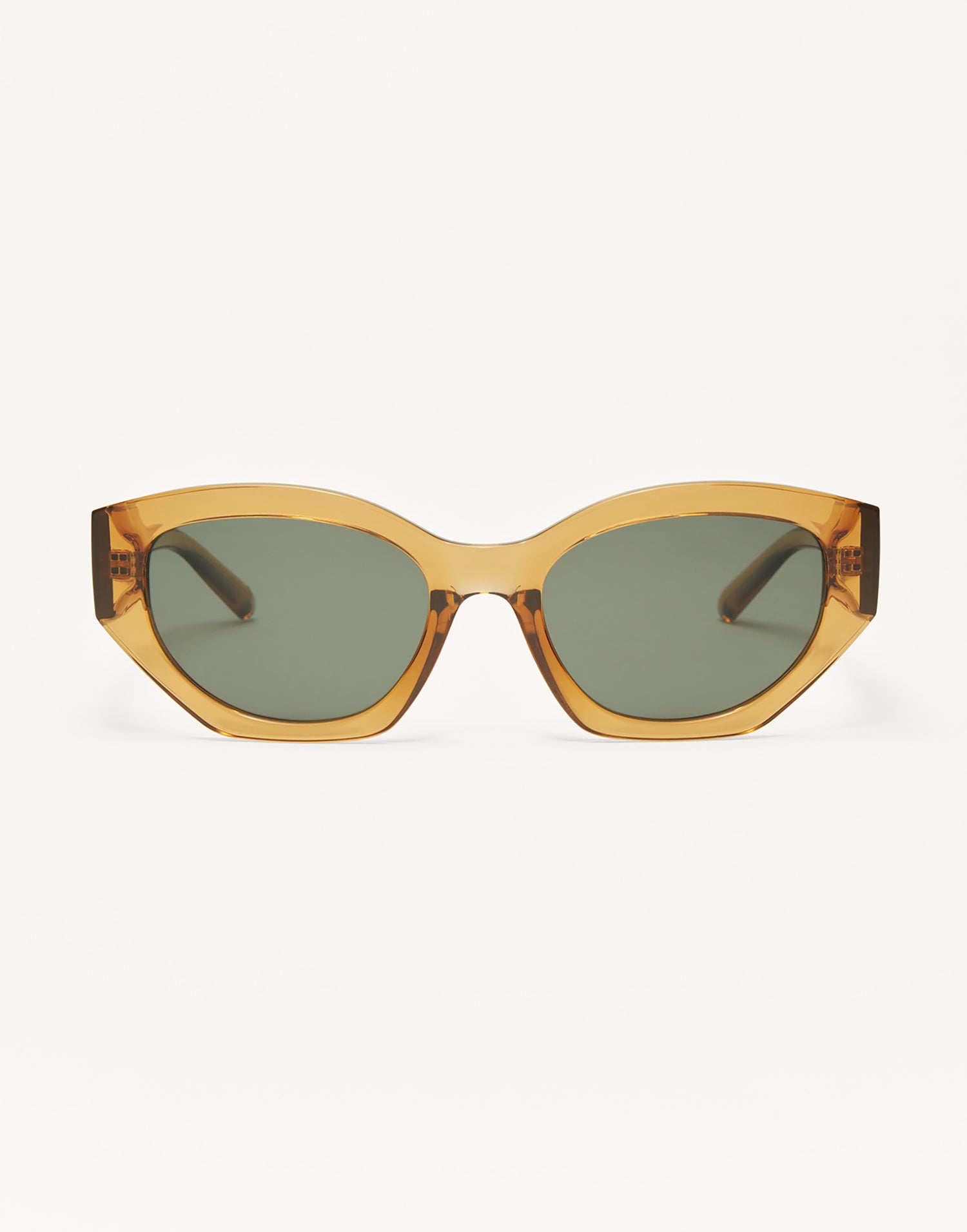 Love Sick Sunglasses by Z Supply in Gold - Front View